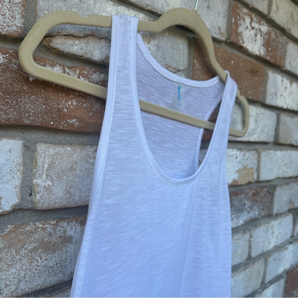 Decree White Razor Back Tank Top - Picture 4 of 10